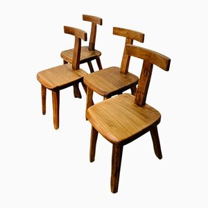 Skandinavische Stühle, Finnland, 1950er, 4er Set