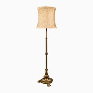 Grande Lampe Standard Ajustable en Laiton, Angleterre, 1940s