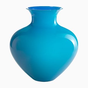 Large Antares Aquamarine N.4 Vase by Nason Moretti