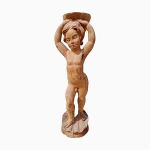 Hölzerne Cherub Figur