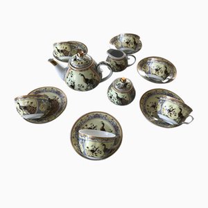 Japanese Porcelain Yamasen With a Pavia Motif, Set of 15