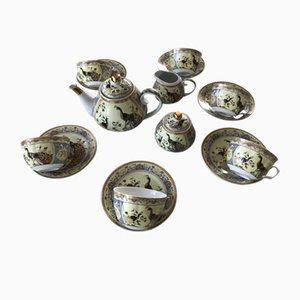 Yamasen en Porcelaine avec Motif Pavie, Japon, Set de 15