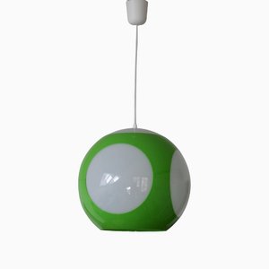 Space Age Green Ufo Ceiling Lamp by Luigi Colani