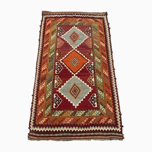 Alfombra Kilim Qasgai vintage grande de lana