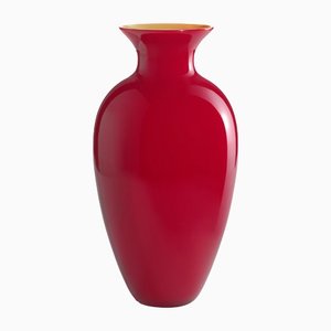 Large Antares Red N.1 Vase by Nason Moretti