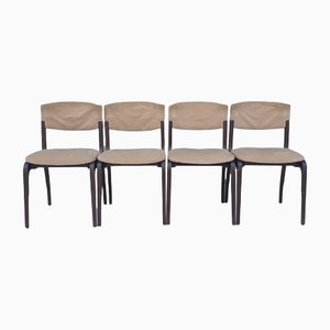 Vintage Dining Chairs by Gianfranco Frattini, Set of 4