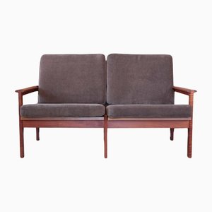 Dänisches Vintage 2-Sitzer Sofa aus Teak von Illum Wikkelsø, 1960er