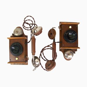 Telefoni da casa funzionali, 1900, set di 2