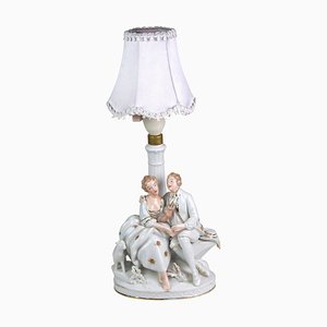 Lámpara de mesa bávara de Gerold Porzellan, años 40