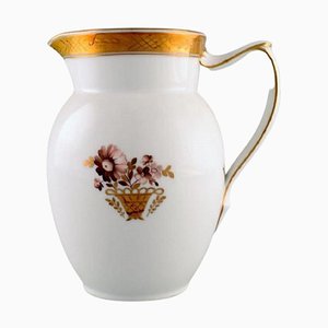 Jarra dorada de porcelana de Royal Copenhagen