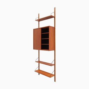 Small Modern Modular Teak Wall Unit by Poul Cadovius for Cado, 1960s
