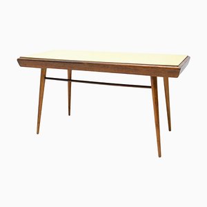 Mesa de centro checoslovaca Mid-Century de formica y haya, años 60