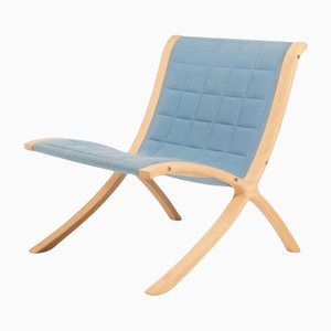 Danish Modern X-Line Lounge Chair by Peter White & Orla Molgaard Nielsen for Fritz Hansen