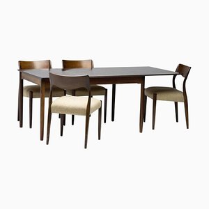 Dining Set in Rosewood from Fristho, Set of 5