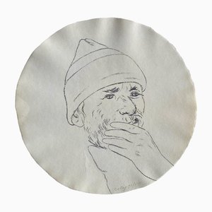 R. B. Kitaj Print from Self-Portrait in a Convex Mirror by John Ashbery
