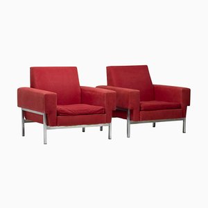 Italian Lounge Chairs by Saporiti, Set of 2