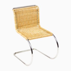 MR20 Chair in Rattan and Chrome by Ludwig Mies Van Der Rohe