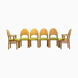 Dining Chairs in Oregon Pine, Set of 6