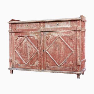 Early 19th Century Swedish Rustic Painted Sideboard