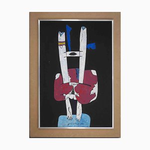 Gianni Dova, Untitled, Original Screen Print, 1960