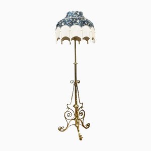 Brass Adjustable Standard Floor Lamp