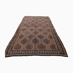 Alfombra Oushak Kilim turca vintage hecha a mano