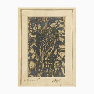 Fernand Leger, La preuve que l’homme descend du singe, 1916, China Ink and Scraped Photograph