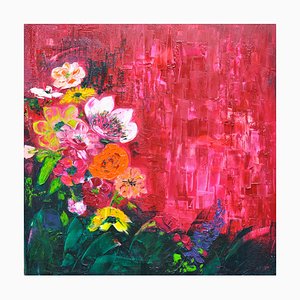 Francoise Laine, Radiant Bouquet, 2020, Oil on Canvas