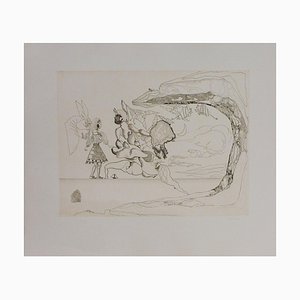 Jorge Castillo, El palo y la chica, 1978, Engraving