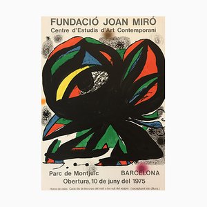 Affiche Lithographique Joan Miro, Fundacio Joan Miro, Barcelone, 1975