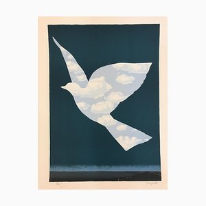 After René Magritte, L'oiseau de Ciel, Lithograph