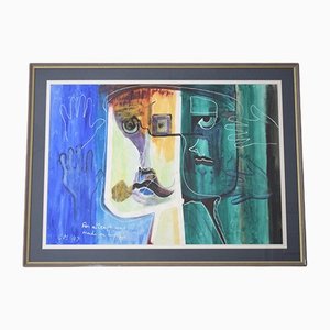 Gerald Moore, Painting, Mixed Media, Framed