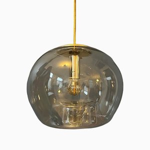 Vintage Mid-Century Modern Glass Lamp by Doria Leuchten