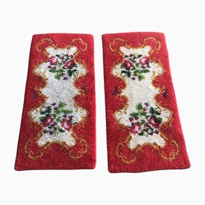 Small Colorful Rugs in Thick Wool, 1970s, Set of 2