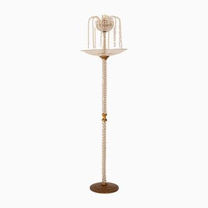 Floor Lamp in Murano Glass and Brass by Ercole Barovier