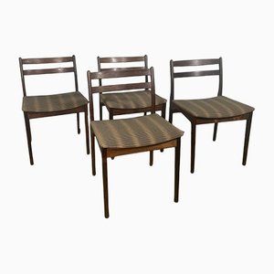 Scandinavian Rosewood Chairs, 1960s, Set of 4
