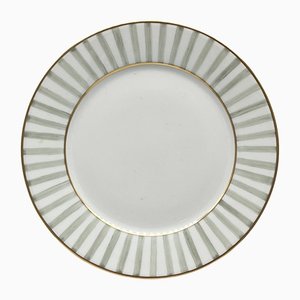 Hand Painted Striped Bea Collection Plate by Dalwin Designs