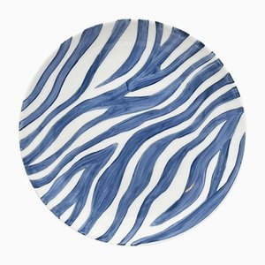 Piatto zebrato dipinto a mano di Dalwin Designs