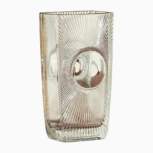 Modernist Glass Vase by Rudolf Jurnikl for Libochovice, 1967