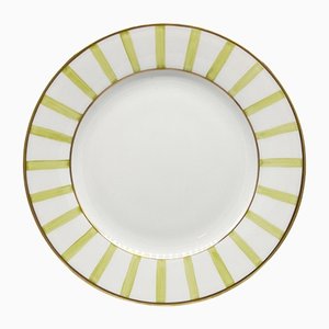 Hand Painted Striped Bea Collection Plate II by Dalwin Designs
