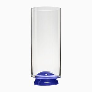 Dot Blue Flute Glass by Nason Moretti