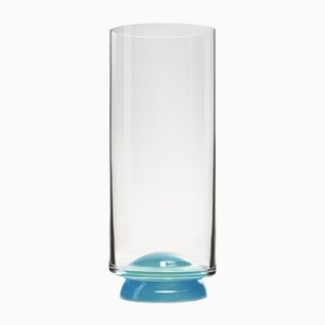 Dot Light Blue Flute Glass by Nason Moretti