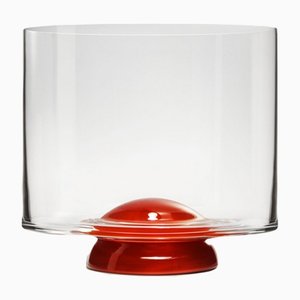 Vaso de whisky Dot rojo de Nason Moretti