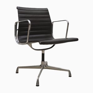Dark Brown Ea108 Aluminum Office Chair by Charles & Ray Eames for Vitra, 2000s