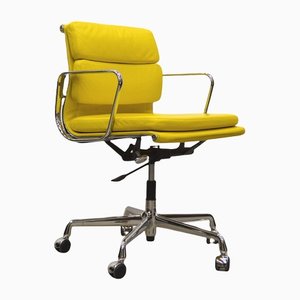 Yellow Ea217 Soft Pad Office Chair by Charles & Ray Eames for Vitra, 2000s