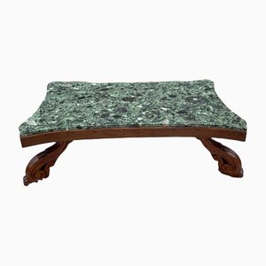 Empire Marble and Wood Coffee Table
