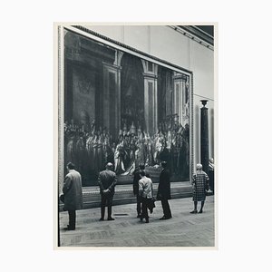 Fotografía en blanco y negro del Louvre, años 50