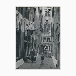 Venedig, 1950er, Schwarz-Weiß-Fotografie