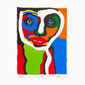 Karel Appel, Autoportrait, Lithograph