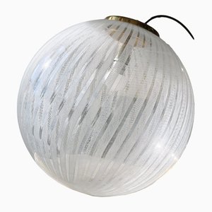 Vintage Murano Filigrana Ceiling Lamp